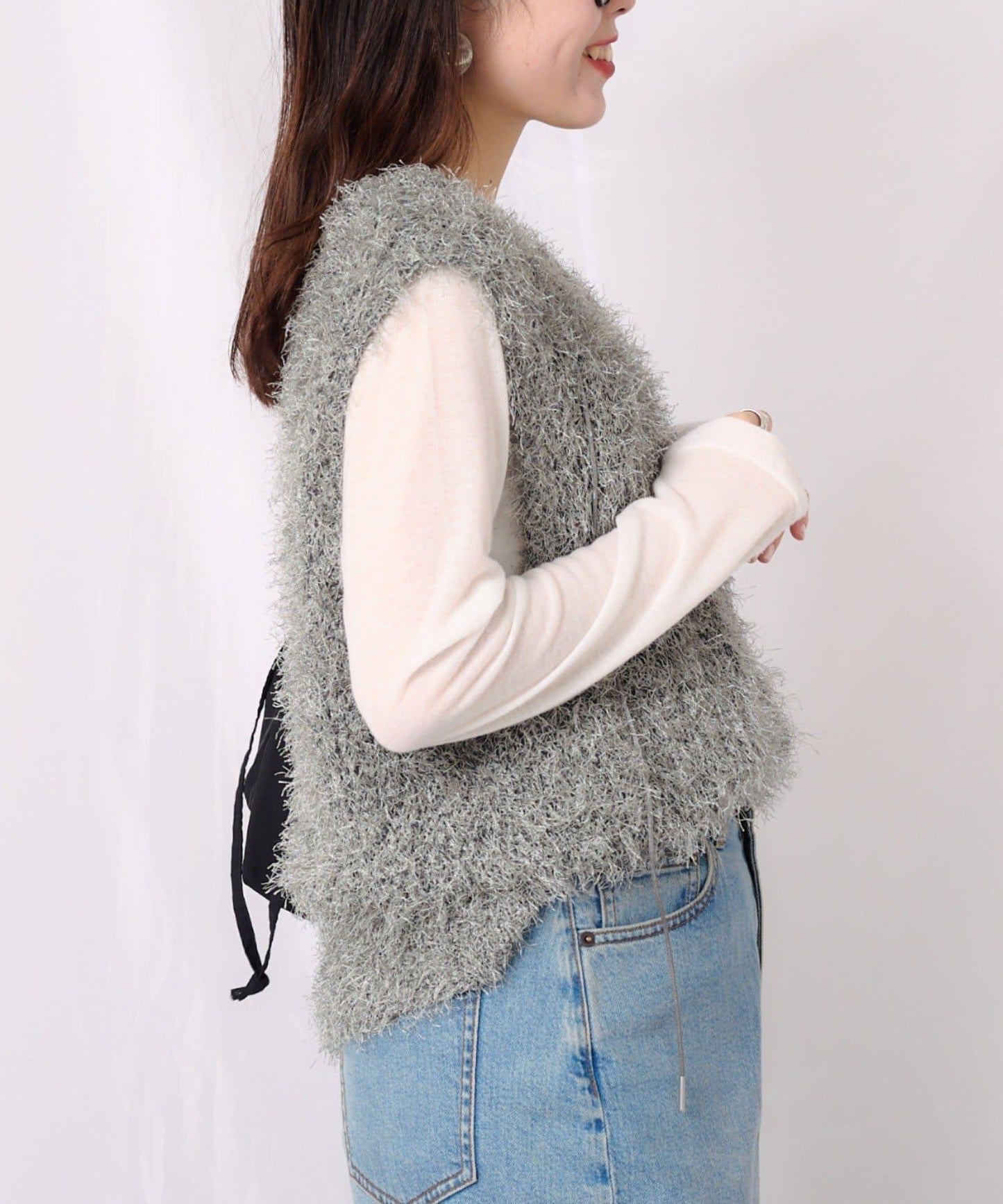 【2025年春夏新款】深色混紡羽絨馬甲