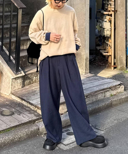 寬鬆剪裁圓領T恤款針織衫