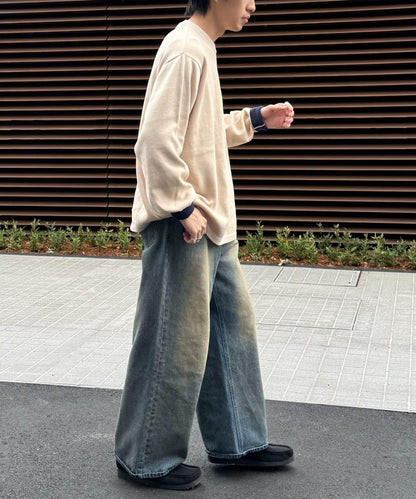寬鬆剪裁圓領T恤款針織衫