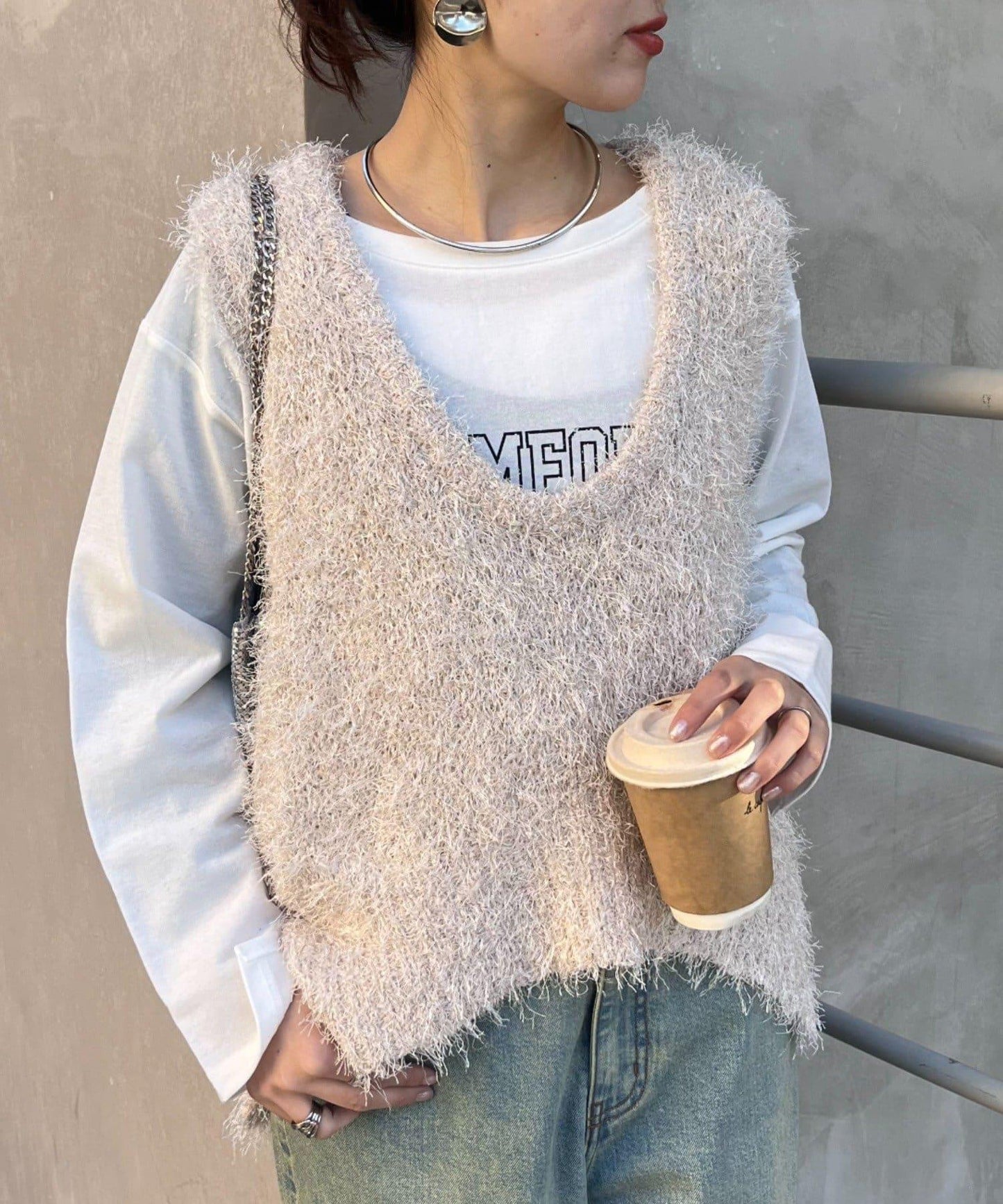 【2025年春夏新款】深色混紡羽絨馬甲