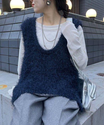 【2025年春夏新款】深色混紡羽絨馬甲