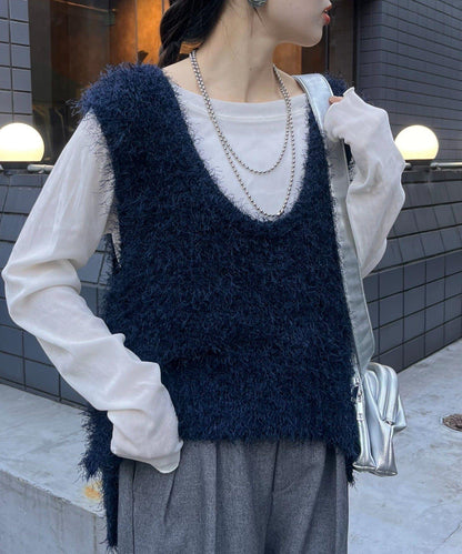 【2025年春夏新款】深色混紡羽絨馬甲