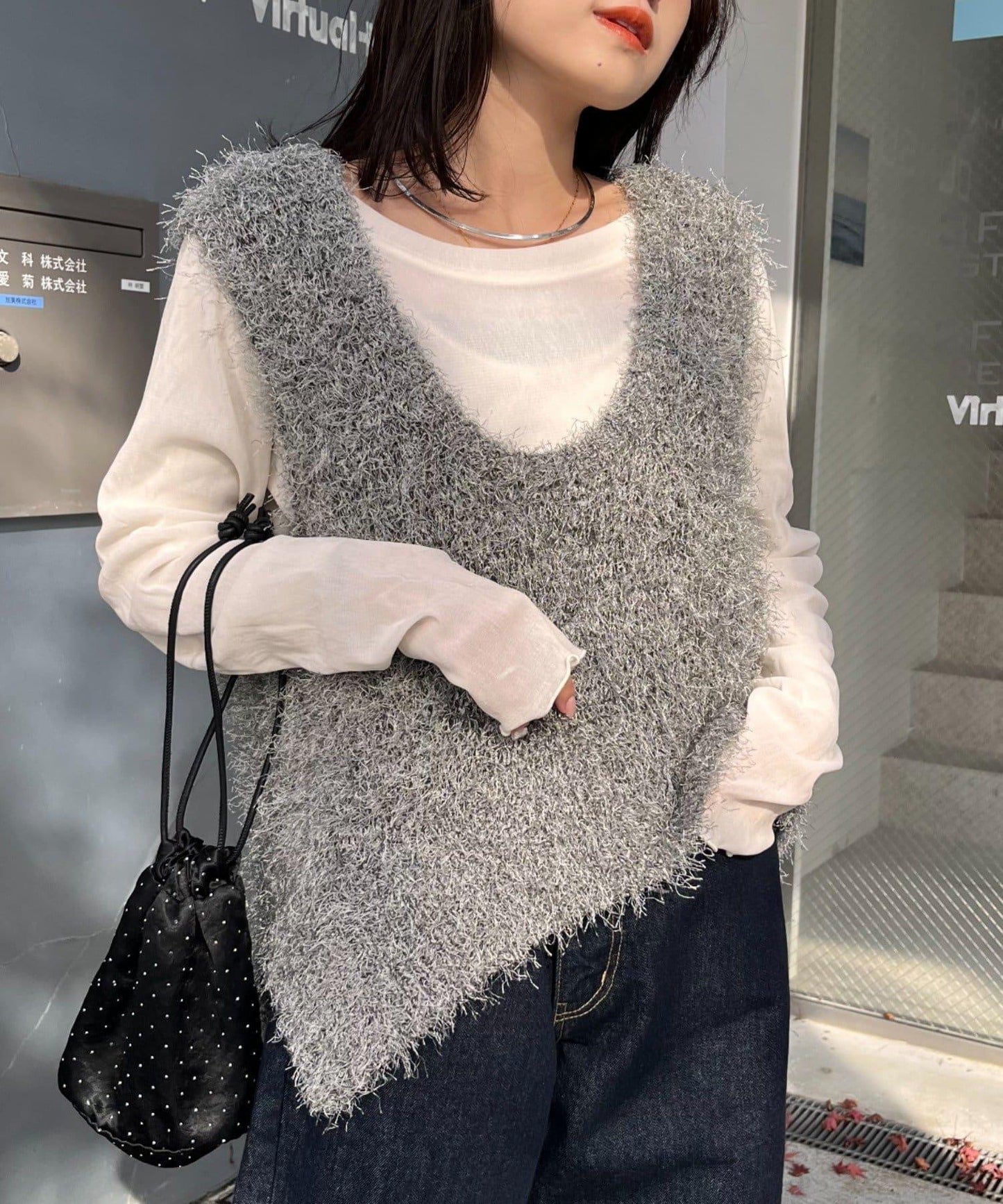 【2025年春夏新款】深色混紡羽絨馬甲