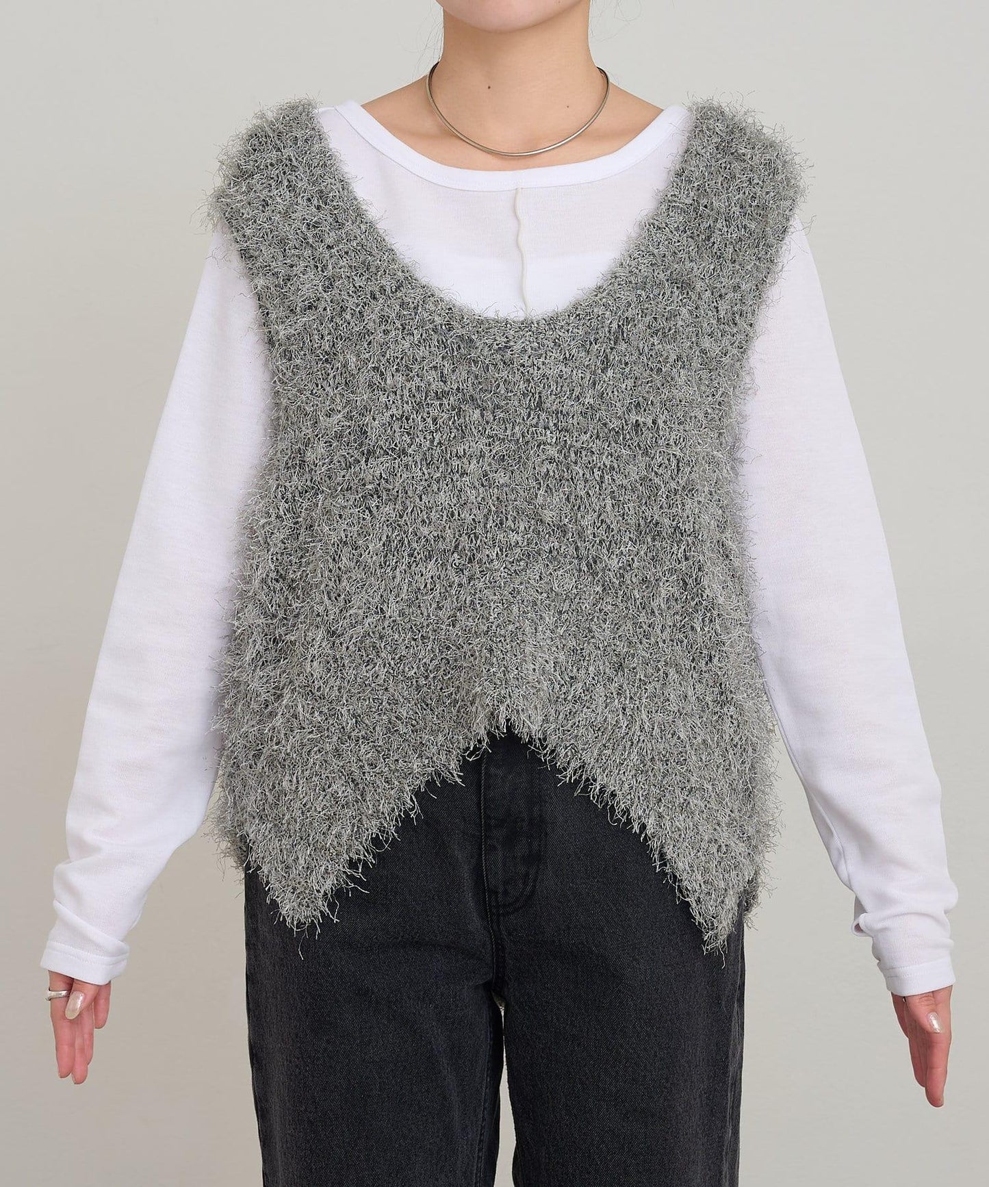 【2025年春夏新款】深色混紡羽絨馬甲