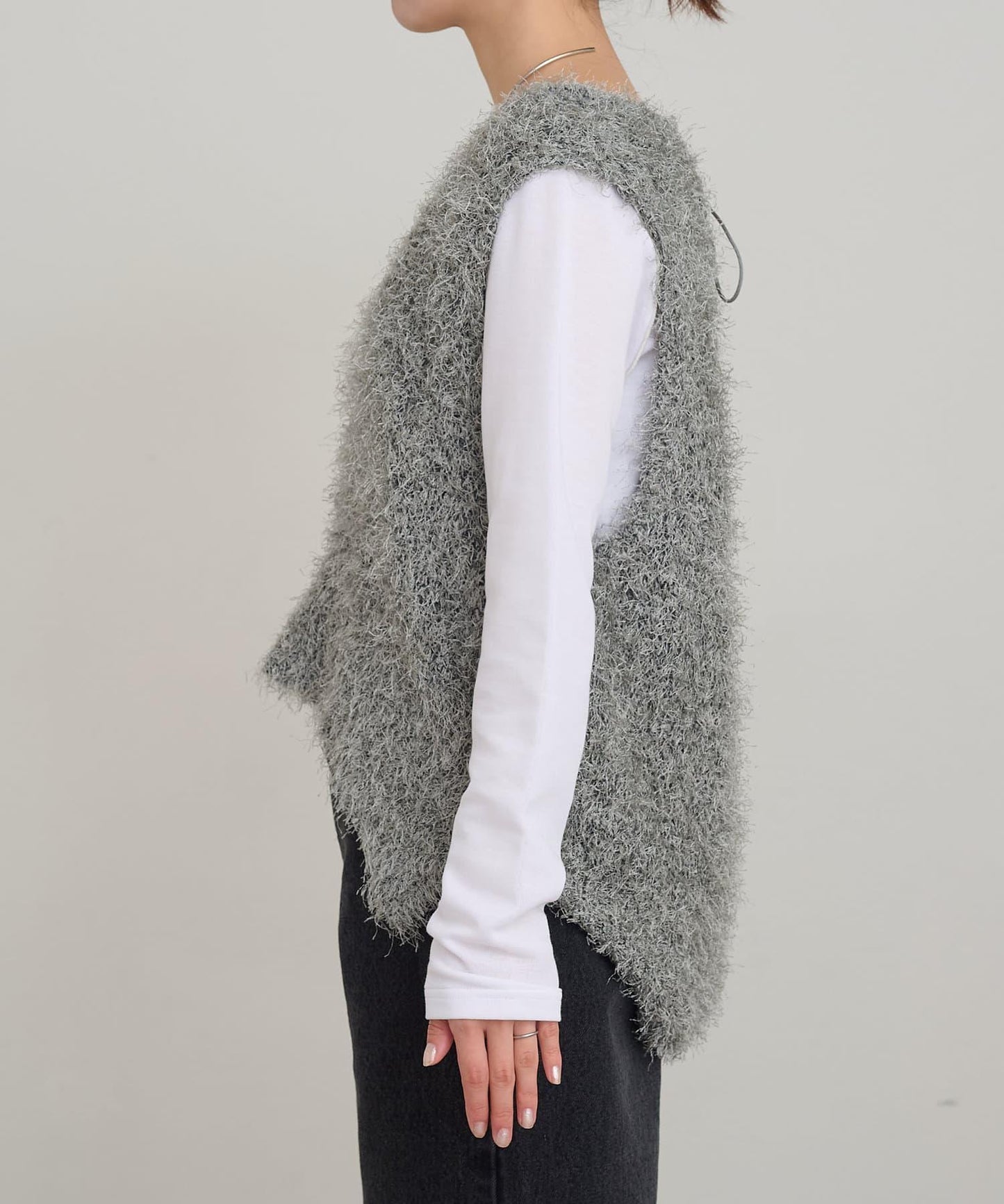 【2025年春夏新款】深色混紡羽絨馬甲