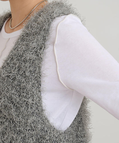 【2025年春夏新款】深色混紡羽絨馬甲