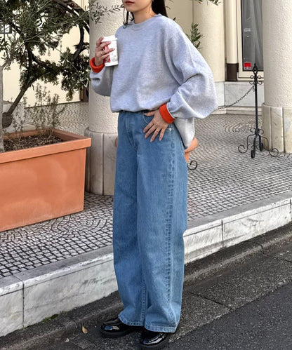 寬鬆剪裁圓領T恤款針織衫