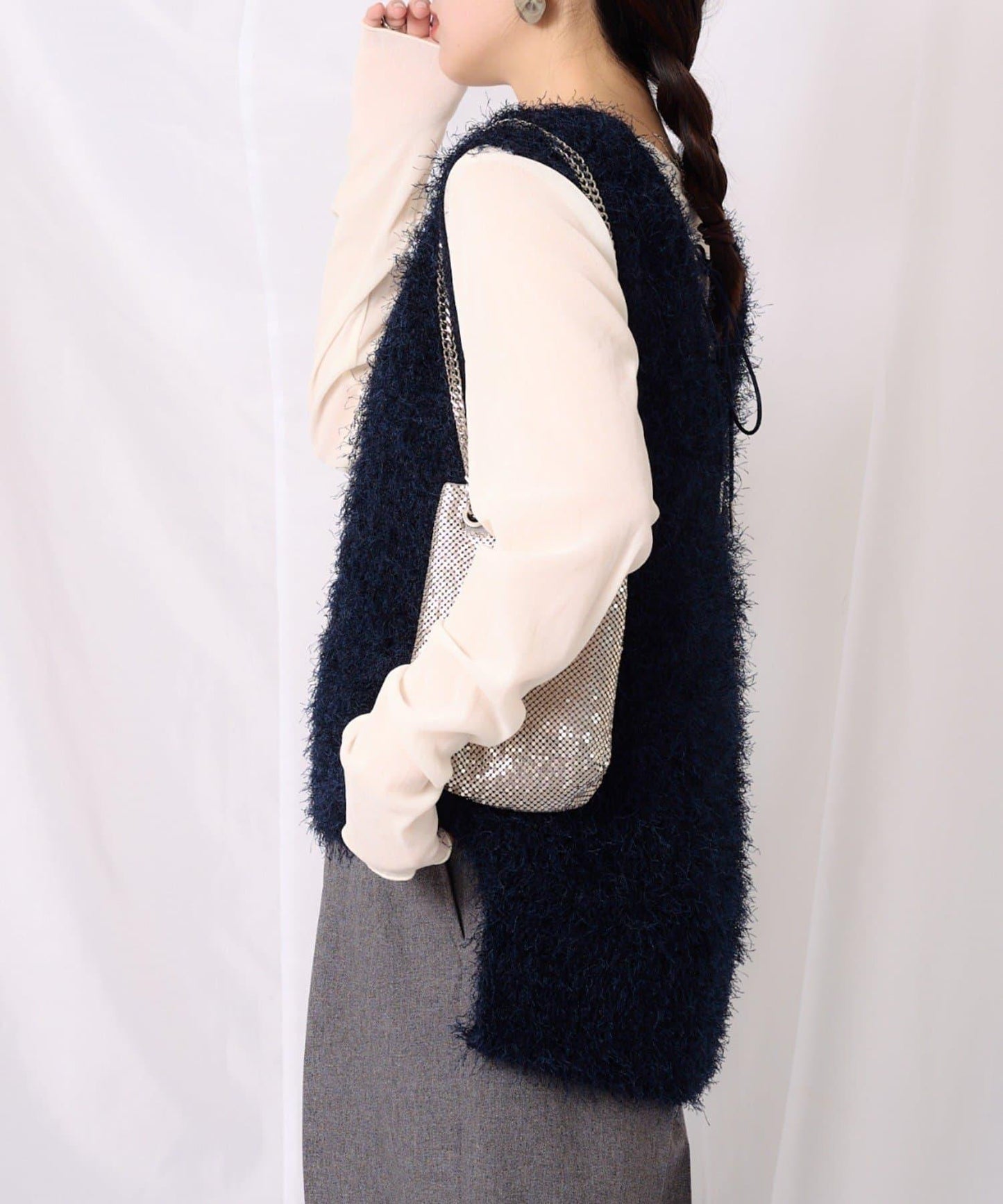 【2025年春夏新款】深色混紡羽絨馬甲