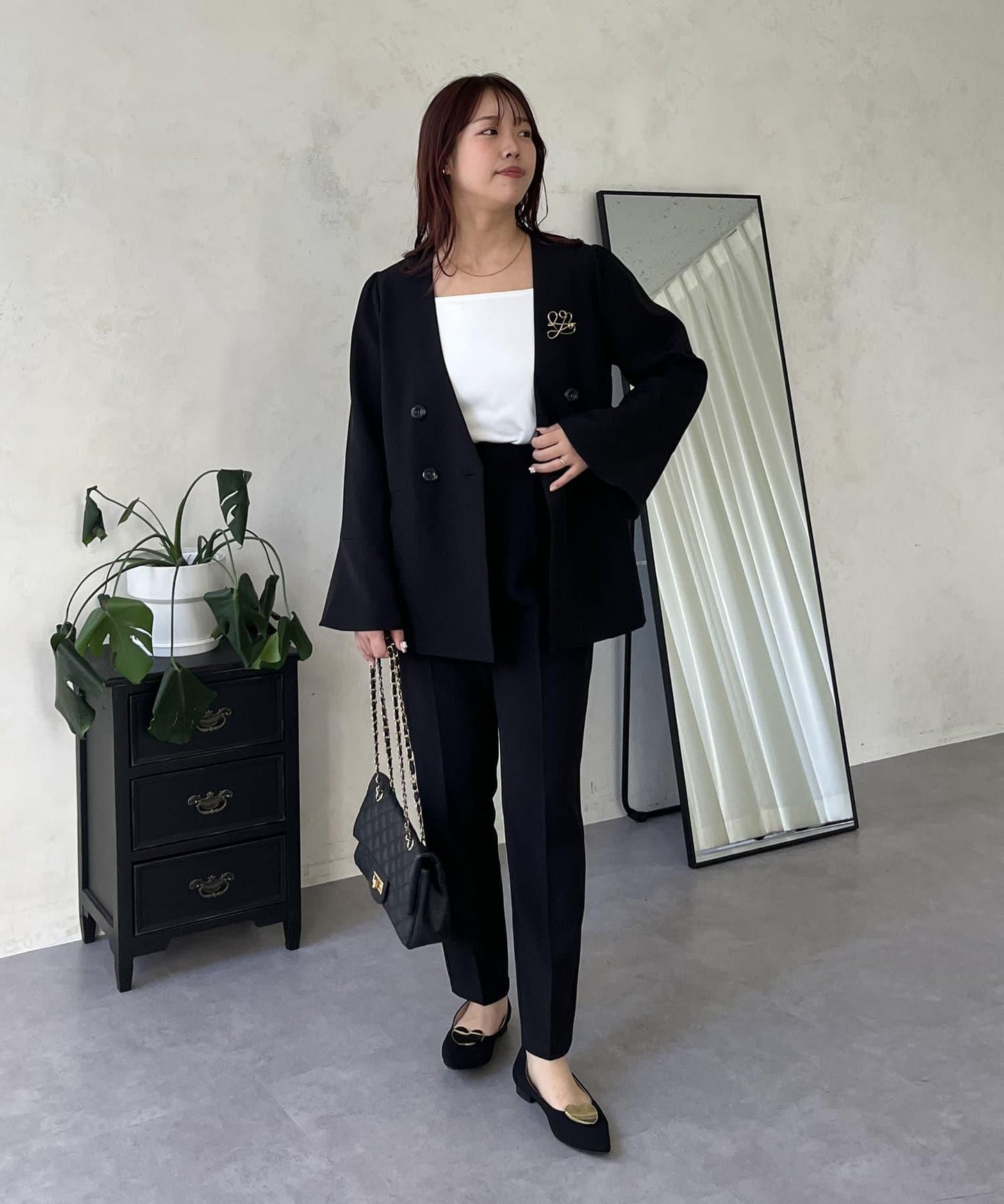 【媽媽監修！禮服系列】修身錐形褲