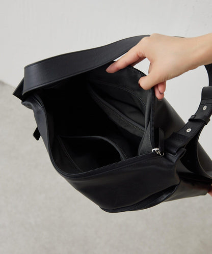 《全真皮》兩用皮革肩揹包