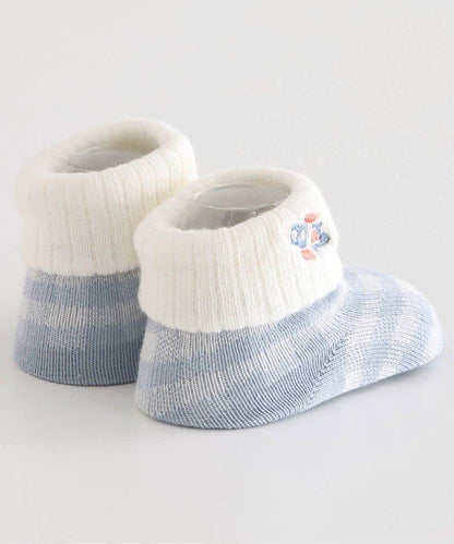 圖案刺繡嬰兒襪