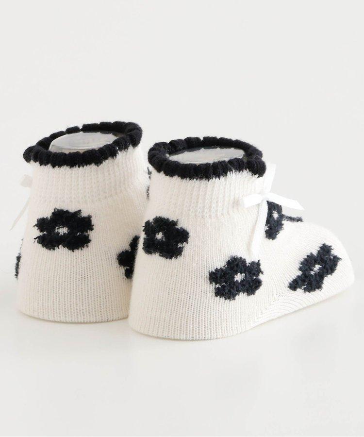 櫻桃·花紋嬰兒襪