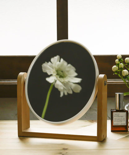 ラウンドスタンドミラー