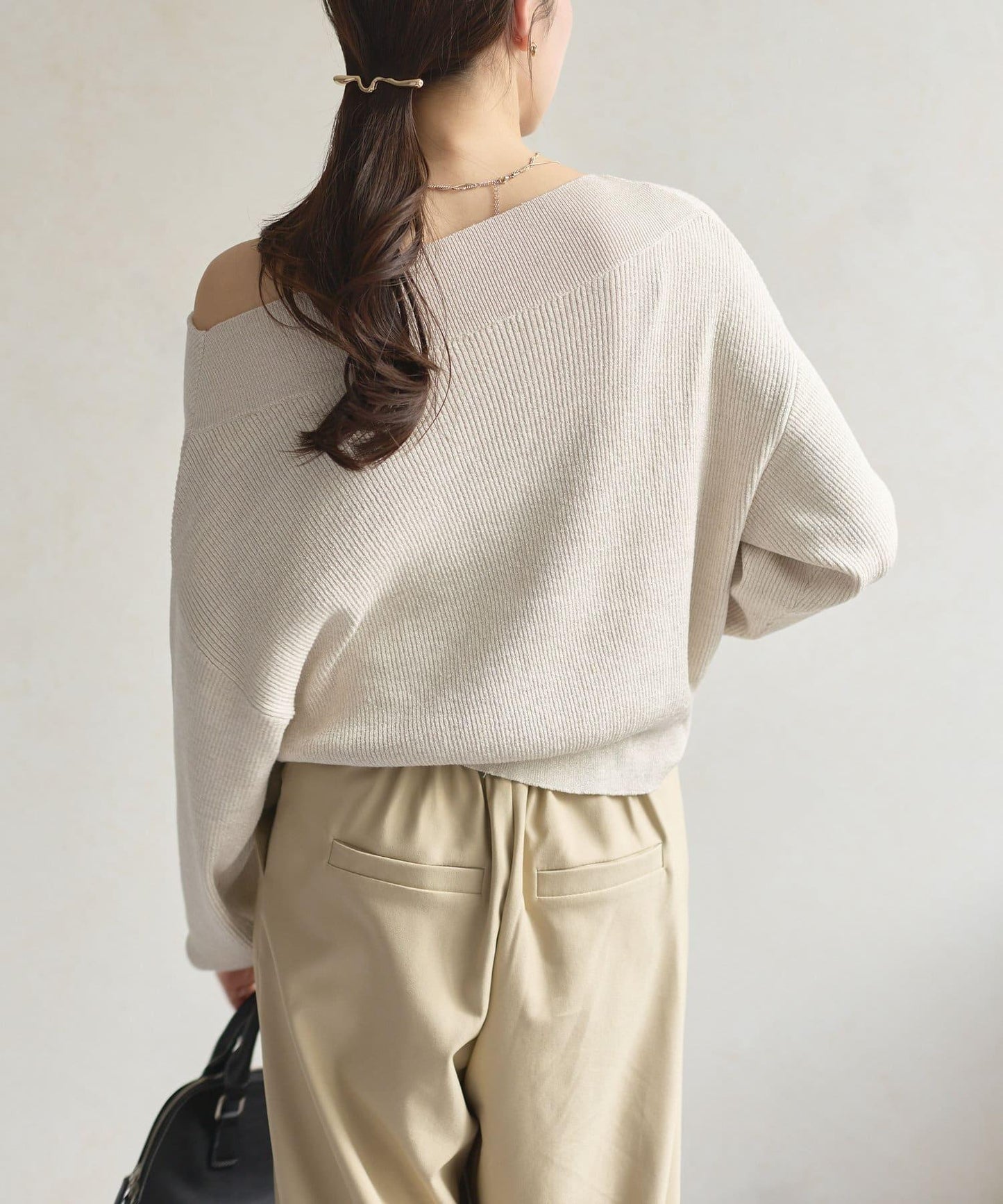 船領閃亮垂墜針織衫