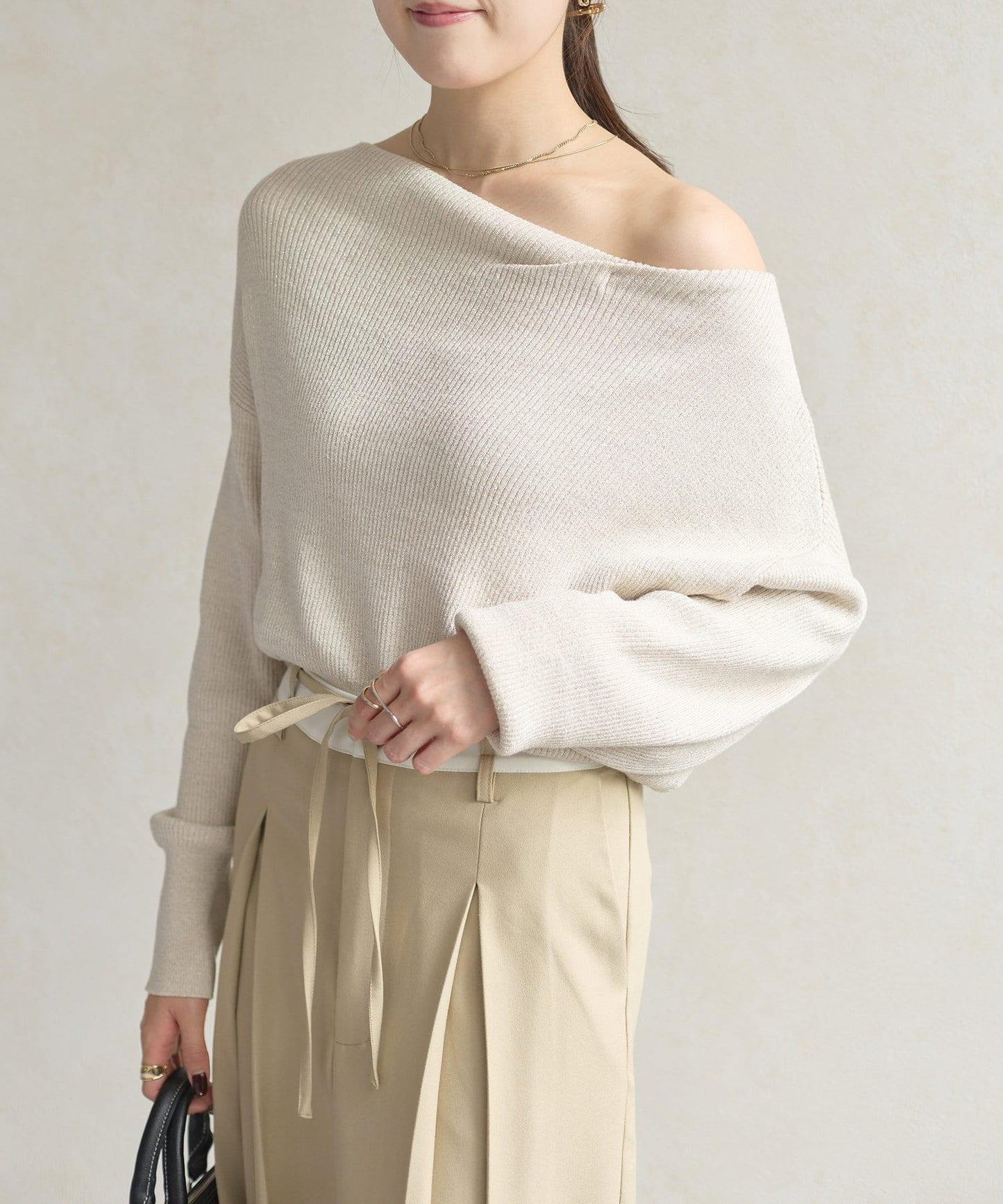 船領閃亮垂墜針織衫