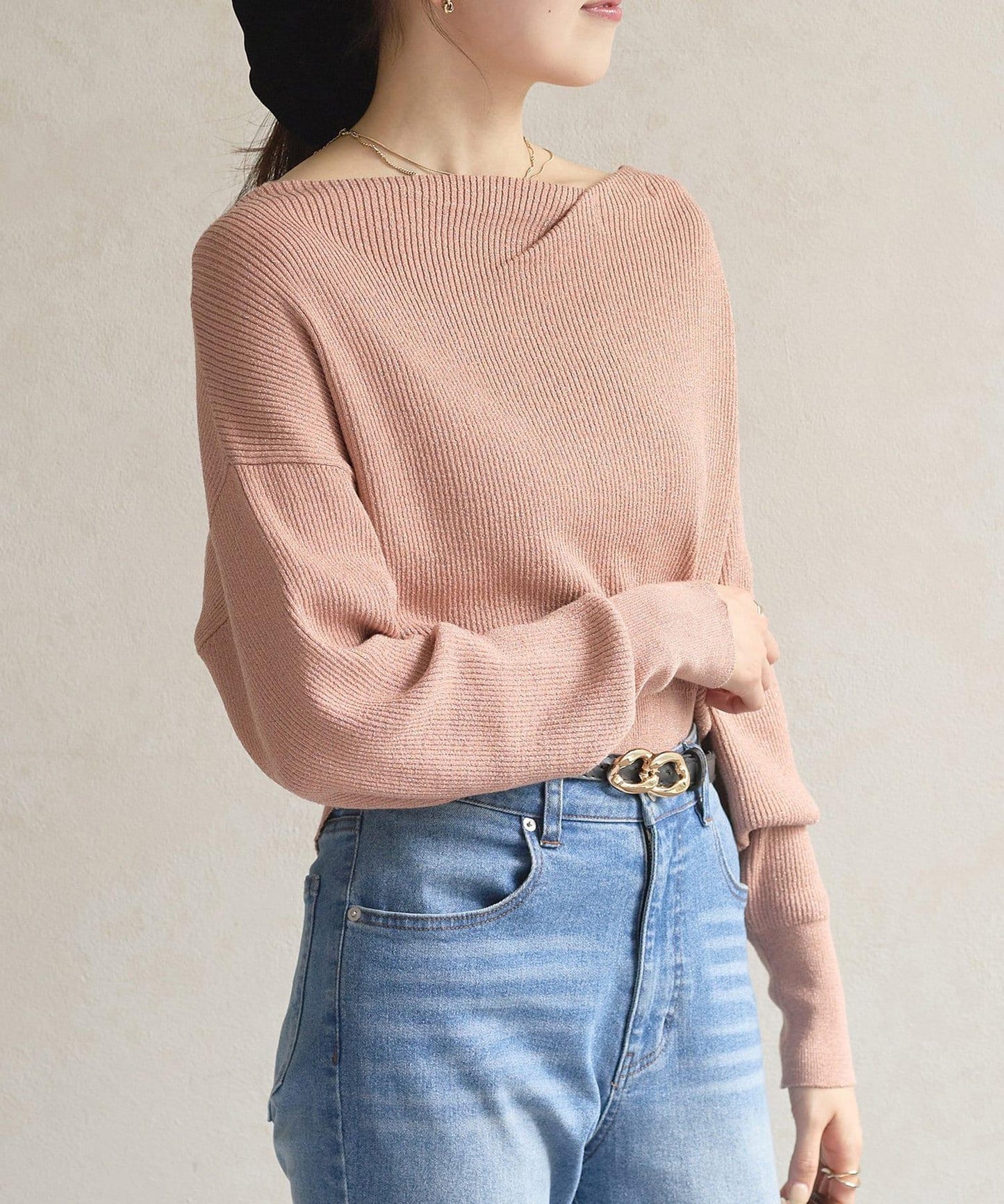 船領閃亮垂墜針織衫