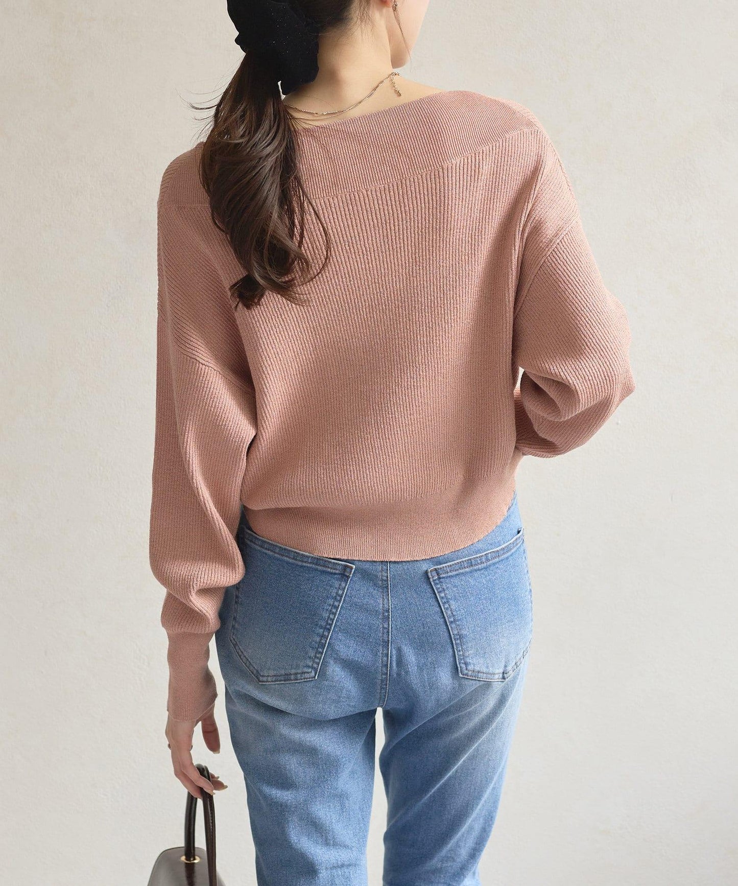 船領閃亮垂墜針織衫