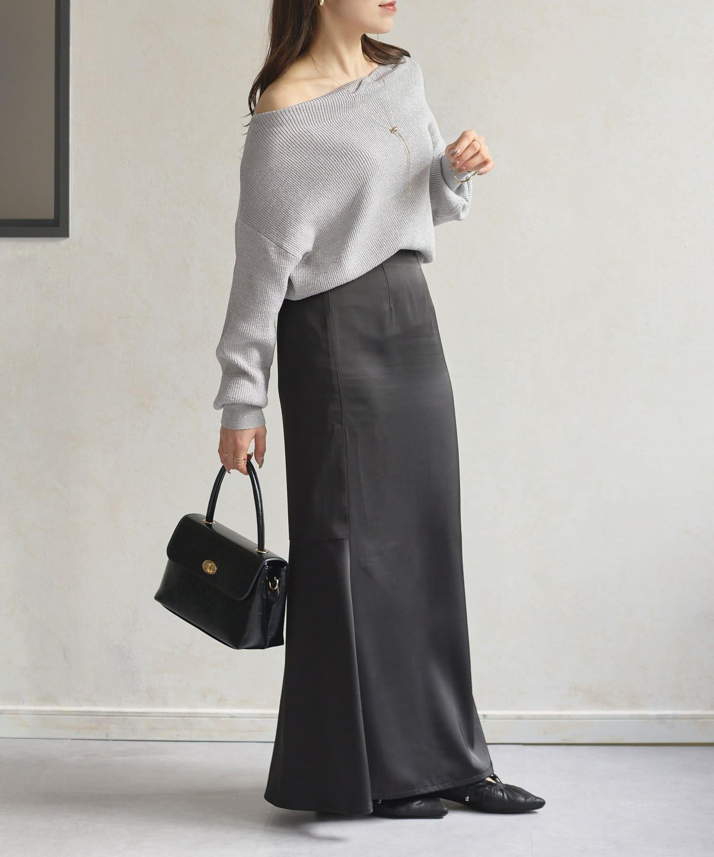 船領閃亮垂墜針織衫