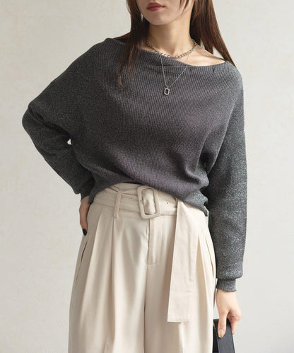 船領閃亮垂墜針織衫