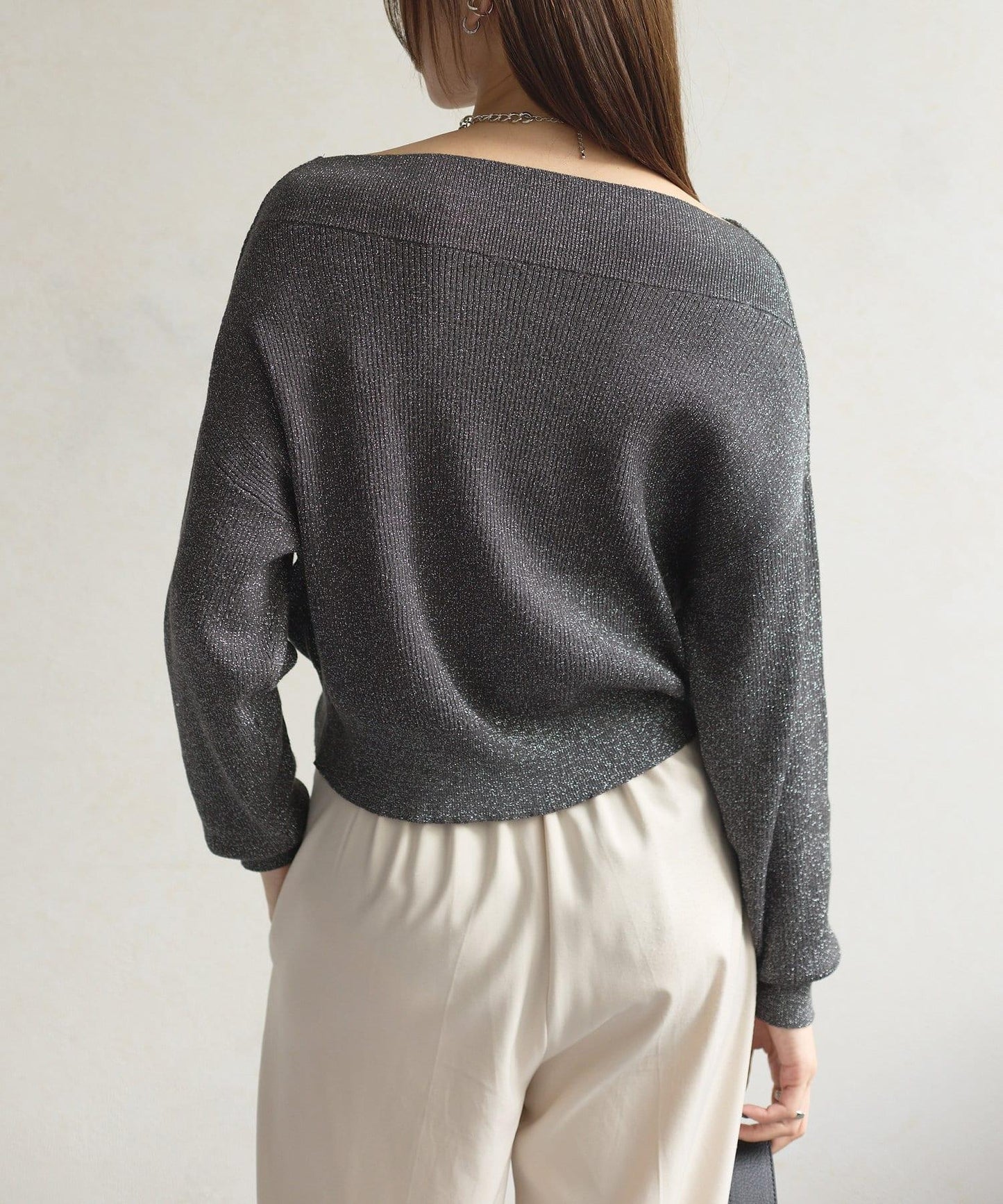 船領閃亮垂墜針織衫