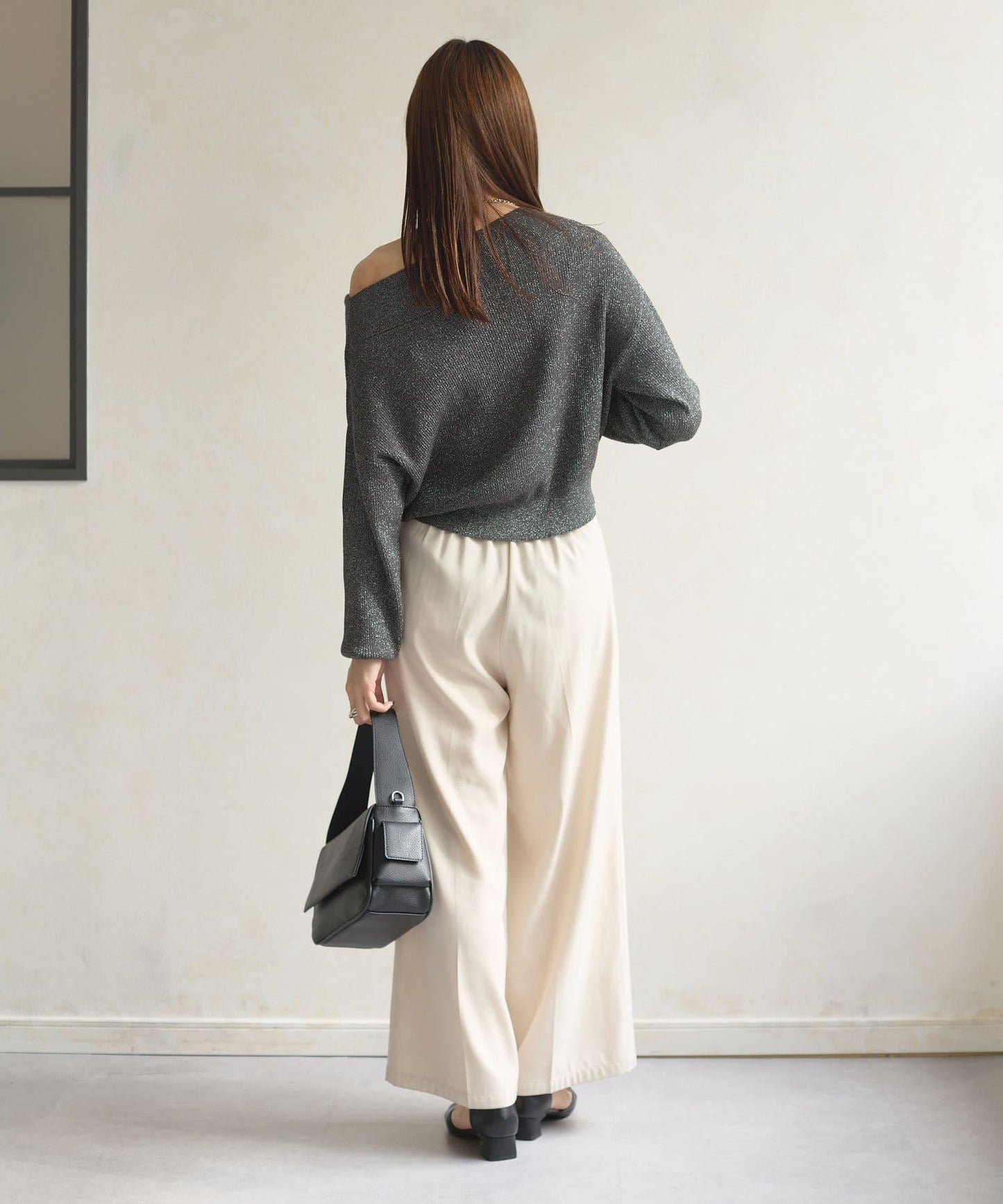 船領閃亮垂墜針織衫