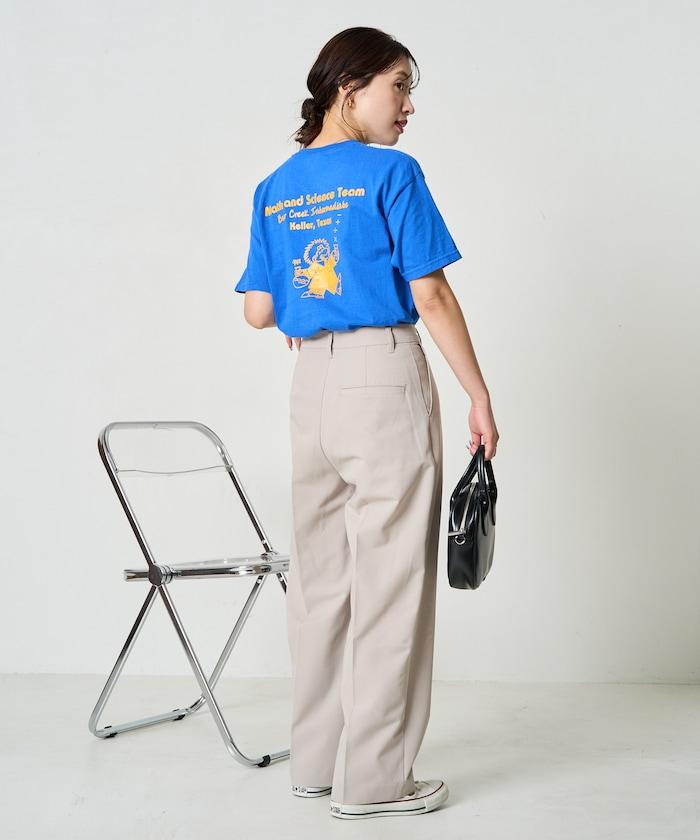 打褶直筒褲（套裝款）