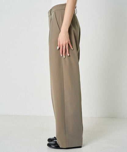 打褶直筒褲（套裝款）