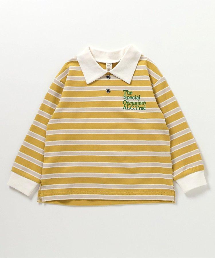 帶領口的多色條紋T恤