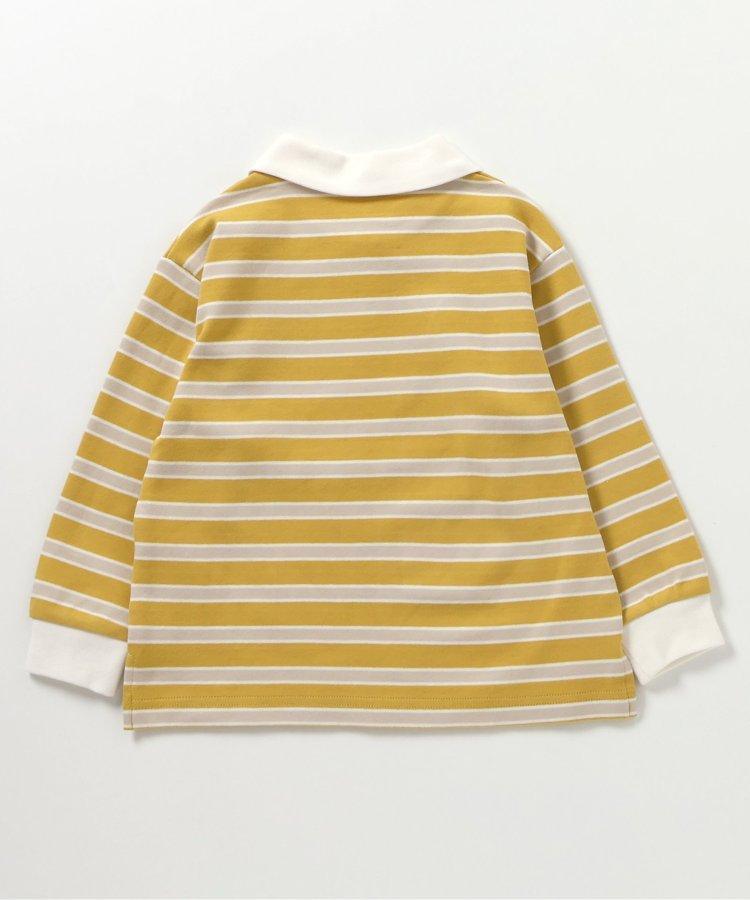 帶領口的多色條紋T恤