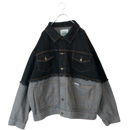 VISION STREET WEAR 超染牛仔夾克 黑色 (CT7310BK)