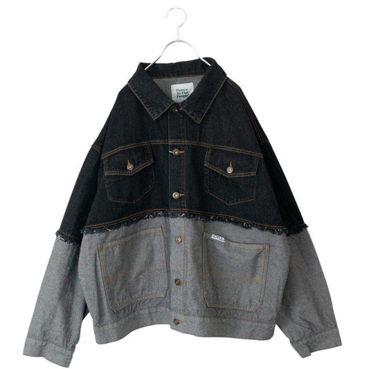 VISION STREET WEAR 超染牛仔夾克 黑色 (CT7310BK)
