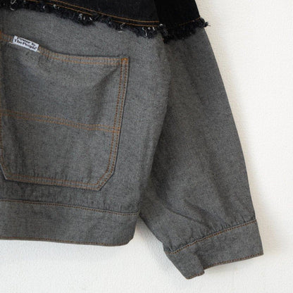 VISION STREET WEAR 超染牛仔夾克 黑色 (CT7310BK)