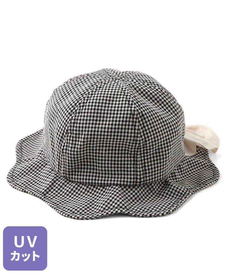 【防紫外線】帶遮陽帽簷的蝴蝶結帽