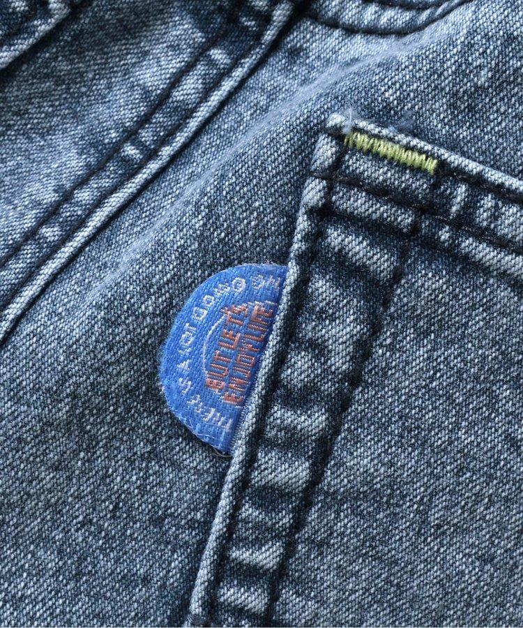 化學處理過的喇叭褲牛仔褲 十分褲長