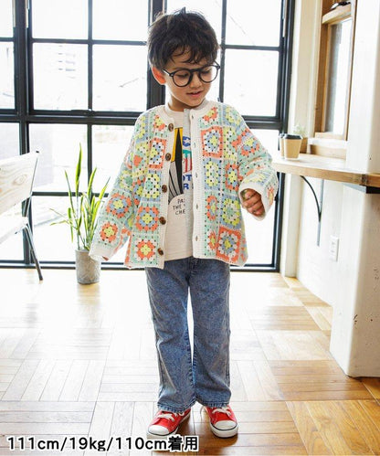 化學處理過的喇叭褲牛仔褲 十分褲長