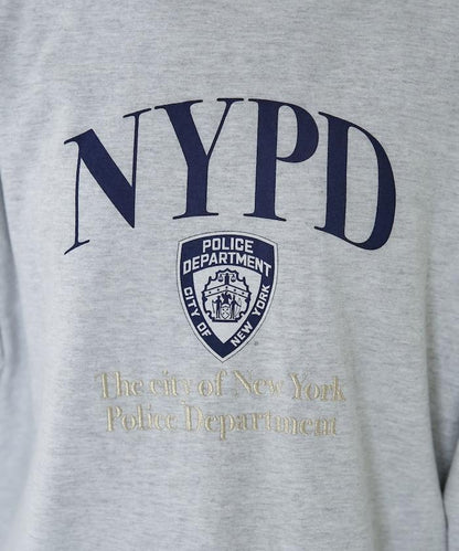 NYC 刺繡印花長袖T恤