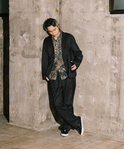 SMU PT-38 裝配 2褶 寬鬆 TR 褲