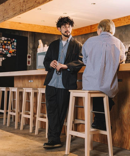 SMU PT-38 裝配 2褶 寬鬆 TR 褲