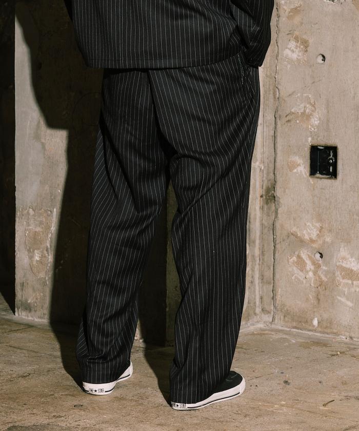 SMU PT-38 裝配 2褶 寬鬆 TR 褲