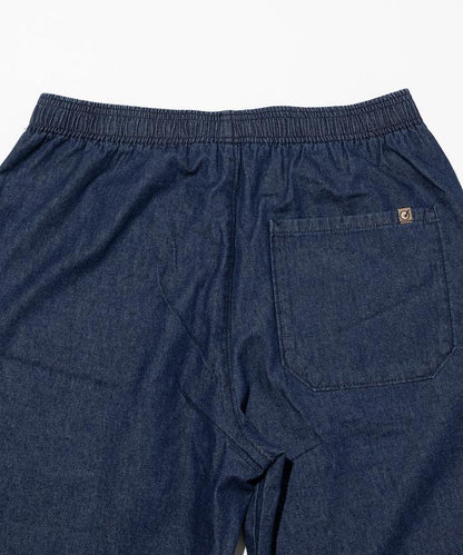 版 寬鬆牛仔廚師褲