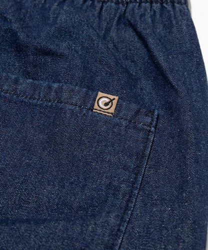 版 寬鬆牛仔廚師褲