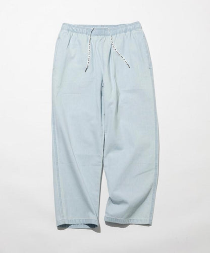 版 寬鬆牛仔廚師褲