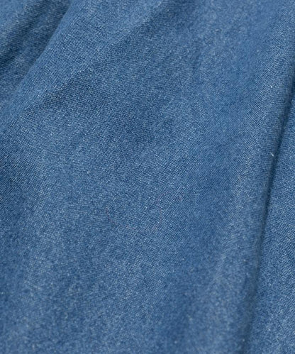 版 寬鬆牛仔廚師褲