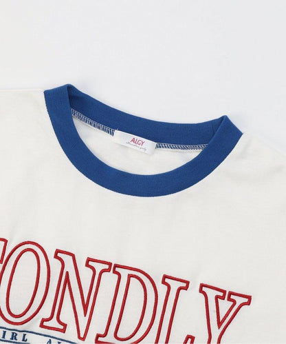 休閒大LOGO印花T恤