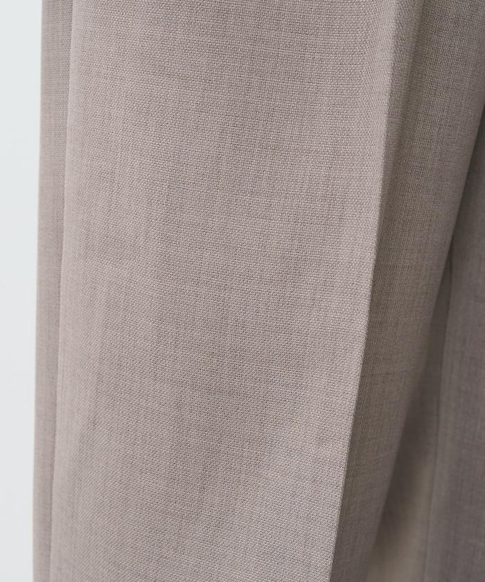 亞麻觸感 褶皺 寬鬆褲