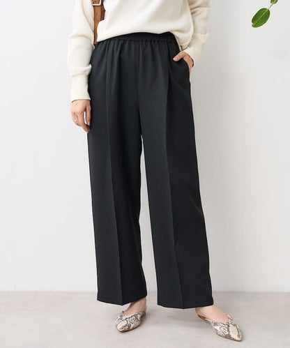 亞麻觸感 褶皺 寬鬆褲