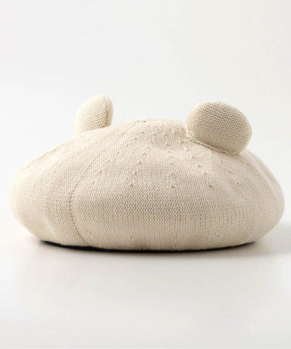 小熊耳朵款羊毛貝雷帽