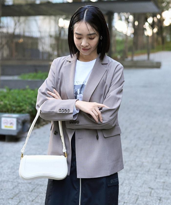 亞麻觸感西裝外套