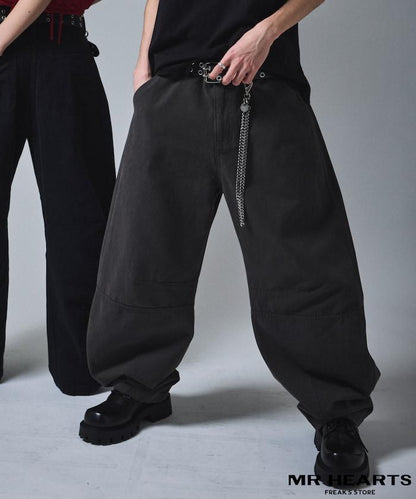 寬鬆剪裁工裝褲