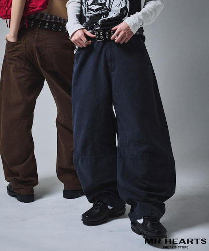 寬鬆剪裁工裝褲